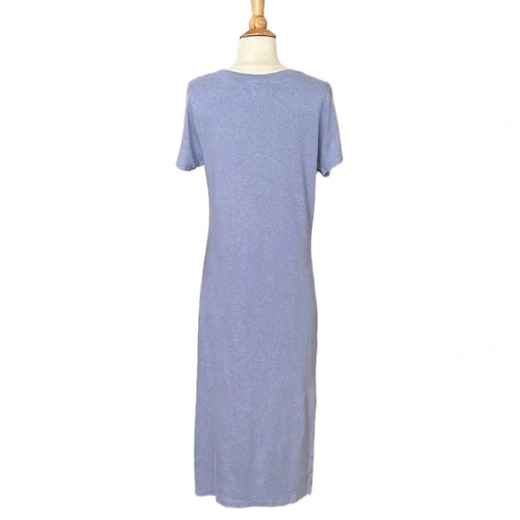 OUTERKNOWN Neptune MIDI T-Shirt Dress Casual Hemp Blend, Size Medium - Picture 7 of 15